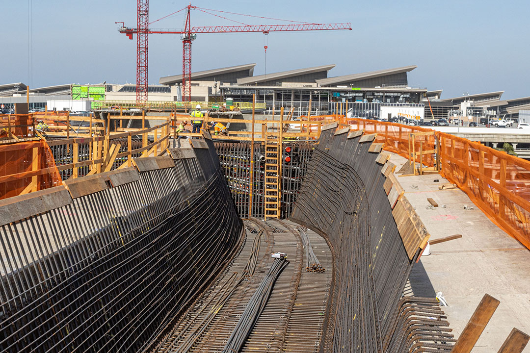 Rebar installation continues