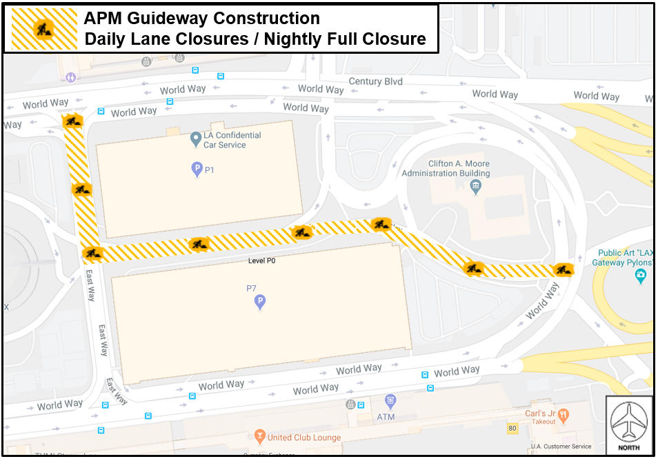 APM Center Station Center Way/Theme Way Closure