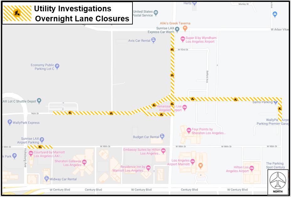 Lane Closure Map